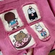 Джинсовая куртка No name для девочки 110 см (4-5 лет) Розовая (0408-13) - изображение 3
