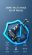 Автомобильный Bluetooth 5,0 FM-передатчик Беспроводной аудиоприемник Автомобильный MP3-плеер 25 Вт PD Быстрая зарядка с портом Apple Type-C зарядным кабелем - изображение 4