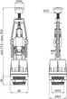 Сливной клапан для бачка унитаза AGUA SB04 с одним режимом слива с хромированной кнопкой - изображение 5