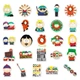 Набор виниловых наклеек стикеров LTC Стикерпак South Park 50 шт. (TZ-NFGY-396) - изображение 4