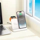 Зарядка Qi Pass folding 3-in-1 wireless fast charger CQ7 (iWatch + SAM) |15W| белая - изображение 4