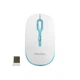 Беспроводная мышь MeeTion MT-R547, 2.4G, 800-1600DPI, 1xAA, white-blue - изображение 1