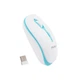 Беспроводная мышь MeeTion MT-R547, 2.4G, 800-1600DPI, 1xAA, white-blue - изображение 3