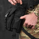 Поясна Сумка на ногу Cordura 1000D із 5-ма кишенями чорна розмір 30,5x12,5x22,8 см - зображення 6