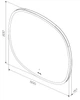Зеркало AM.PM Universal M8FMOX0801WGH38 с контурной LED-подсветкой, сенсором, квадрат, 80 см - изображение 5