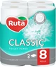 Туалетная бумага Ruta Classic 2 слоя 8 рулонов (4820023740488_1) - изображение 1
