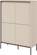 Буфет Lenart Тренд 980х1400х400 мм Бежевый/Черный (40998) (40998-TR-03) - изображение 1
