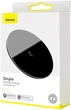 Беспроводное зарядное устройство Baseus Simple NEW Wireless Charger с технологією Qi 15W black - изображение 10