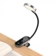 Лампа на прищепке аккумуляторная Baseus Comfort Reading Mini Clip Lamp 4.5W 350 mAh Grey - изображение 5