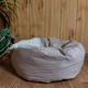 Круглый уютный лежак для котов, кошек с капюшоном 50см - изображение 3