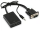 Адаптер перехідник з VGA + 3.5 мм аудіо на HDMI Usams із посиленням сигналу USB-microUSB - зображення 4