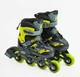 Детские роликовые коньки Best Roller 10890-S размер 30-33 Желтые с переставными колесами - изображение 1
