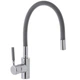 Смеситель для кухни Mixxus Premium RIO 011 (Gray) с длинным, силиконвым изливом, латунь, однорычажный, для мойки - изображение 1