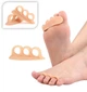 Силіконова міжпальцевий коректор елайнер на три пальці Hallux Valgus Beige - изображение 1