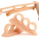 Силіконова міжпальцевий коректор елайнер на три пальці Hallux Valgus Beige - изображение 2