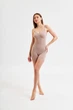 Стягуюче боді-шорти для корекції фігури комбідрес Nud XL Бежевий - зображення 8