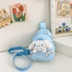 Дитяча сумка Lesko TD-34 Kuromi Blue з аніме через плече на одне відділення з ремінцем - зображення 2