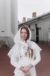 Хустка-палантин жіноча Мамине Сонечко Принцеса розквіт білий (307-607) - зображення 4