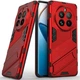 Захисний чохол з підставкою Deexe Bibercas для Realme 12 Pro / 12 Pro+ - Red - зображення 3