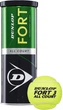 Мячи для большого тенниса Dunlop Fort TS металлическая банка 3 шт Зеленые (601315) - изображение 1