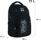Рюкзак підлітковий Kite Education teens 42x29x17 см Чорний (K24-2578M-2) - зображення 2