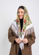 Хустка українська з тороками "Лілія" 90х90 см (біла) Л9035-5 - зображення 1