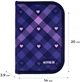 Шкільний набір Kite Check and Hearts 35x26x13.5 см Фіолетовий (SET_K24-555S-1) - зображення 17