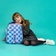 Рюкзак шкільний каркасний Kite Purple Chequer 38х29х16 см Блакитний (K24-531M-2) - зображення 19