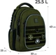 Рюкзак підлітковий Kite Education teens 43x33x23 см Хакі (K24-8001L-3) - зображення 2