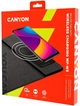 Килимок для миші Canyon CNS-CMPW5 Black з бездротовою зарядкою QI - зображення 3