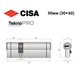 Циліндр CISA Astral Tekno PRO 90 (30*60) нікель матовий 3 ключі - зображення 8