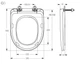 Сидение для унитаза SoloPlast SP5-D с микролифтом, крепление пластик, 345х430 мм - изображение 4