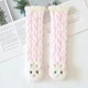 Теплі шкарпетки дитячі з м'якої махрової тканини рожеві one size 0-4 роки - зображення 1