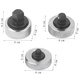 Міні дискова тріскачка набір 3шт 1/2", 3/8" та 1/4 - зображення 2