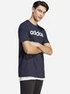 Футболка мужская Adidas M Lin Sj T IC9275 XL Темно-синяя (4066752089522) - изображение 3