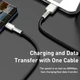 Кабель Baseus Cafule Metal Data Cable USB to Type-C 66W 6A 1м (CAKF000101) Black - изображение 7