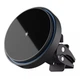 Тримач в авто з бездротовою зарядкою Qi 15W Proove Light Circle Black - зображення 1
