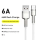 Кабель Baseus Cafule Metal Data Cable USB to Type-C 66W 6A 2м (CAKF000202) White - изображение 7