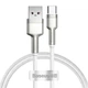 Кабель Baseus Cafule Metal Data Cable USB to Type-C 66W 6A 1м (CAKF000102) White - изображение 1