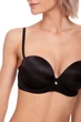 Гладкий бюстгальтер push-up двойной ExtraDouble - Lormar 65B Черный - изображение 3
