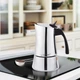 Кофеварка гейзерная Espresso Moka Maestro MR-1668-2 Silver 100мл на 2 чашки нержавеющая сталь - изображение 2