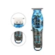 Машинка акумуляторна Barber VGR V-923 для стрижки та окантовки з LED-індикатором та насадками 5Вт. Синій - зображення 6