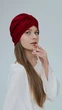 Тюрбан женский из хлопка D.Hats бордового цвета - изображение 5