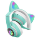 Беспроводные детские Bluetooth наушники с кошачьими ушками&nbsp;Cat STN-28 Mint - изображение 2