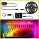 Светодиодное освещение монитора 3 метра Ambilight 60 ламп/метр, для ПК и Android-TV, Adalight Dream, Ambibox, Ambilight и Prismatik (3 метра) - изображение 12