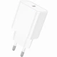 Сетевое зарядное устройство Borofone BA71A Power Single Port USB-C PD20W Charger (BA71AW) White - изображение 1