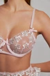 Мереживний комплект білизни з поясом Nud Florencet S Рожевий (N03004) - зображення 5