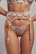 Кружевной комплект белья с поясом Nud Florence L Телесный (N03005) - изображение 4