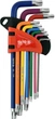 Ключі Yato Torx Т10-Т50 Г-подібні 2-сторонні HRC 58-62 S2 YT-05633 (5906083067310) - зображення 2