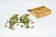 Дерев'яні пазли PuzzleOK Папуги 28*32 см, в дерев'яному пакуванні, 120 деталей - зображення 2